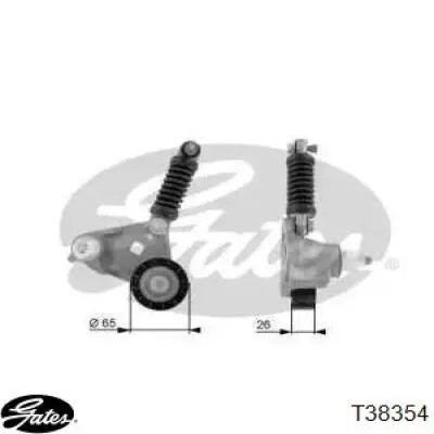 Tensor de la correa trapecial poli v Ford 1125419