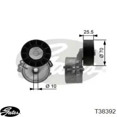 Tensor de correa poli V 541022 Ruville