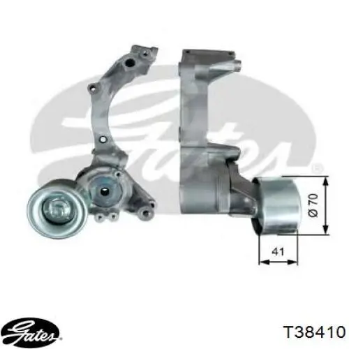Tensor de correa poli V T38410 Gates
