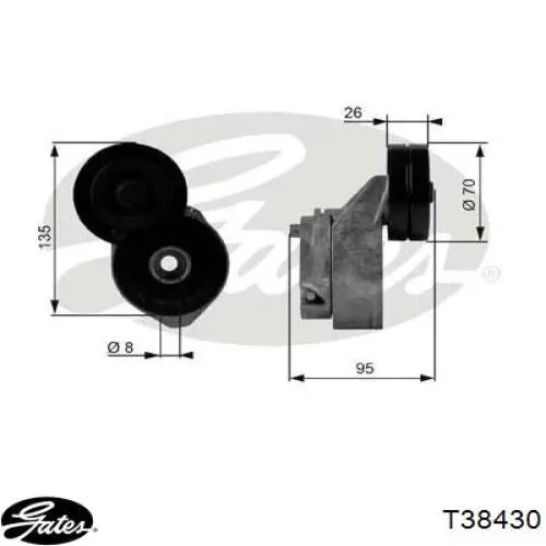 Comprar PQG100230L Land Rover Tensor de correa poli V 