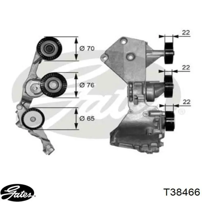 Tensor de la correa trapecial Mercedes A6682020540 precio, desde 56,63 EUR