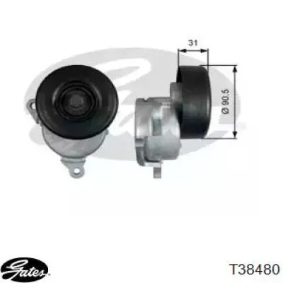 Tensor de la correa trapecial poli v Gates T38480