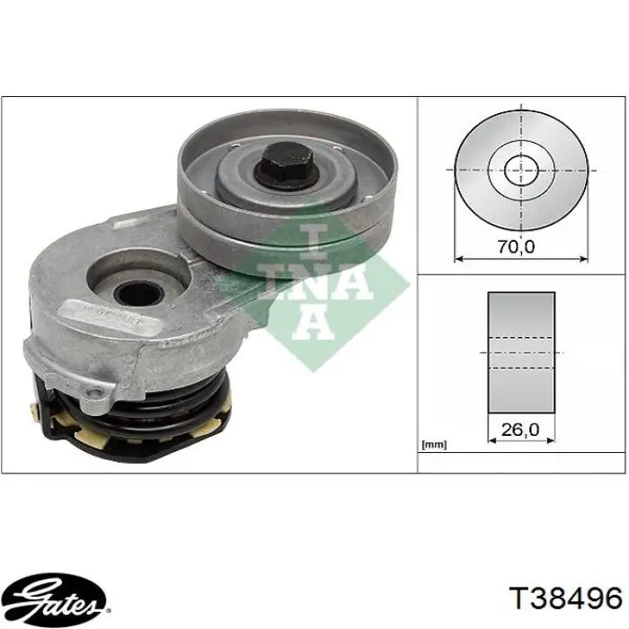 540593 Maxgear Tensor de correa de alternador
