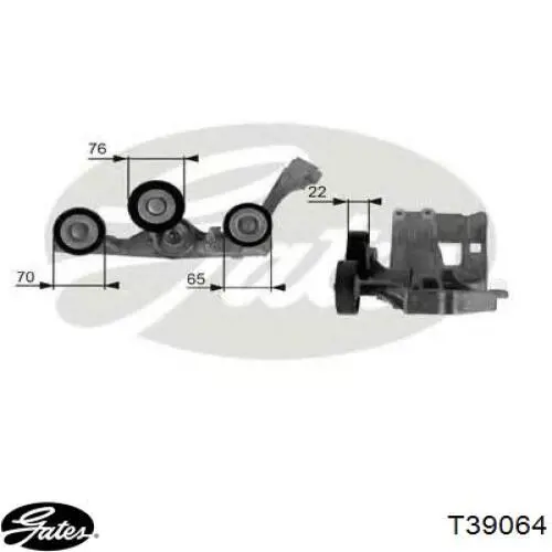 Tensor de correa de alternador A6402002770 Mercedes