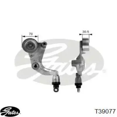 Tensor de correa poli V GHAT178 GMB