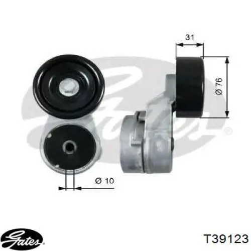 Tensor de correa poli V ACT219500 Open Parts