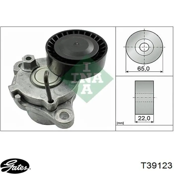 252812A600 Gates Tensor de correa de alternador