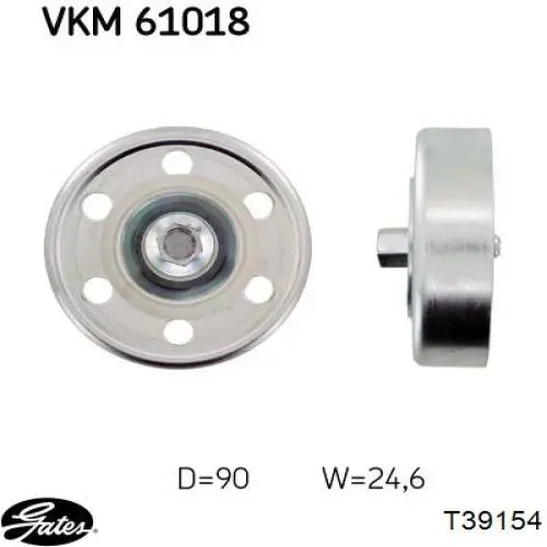 Tensor de la correa trapecial Gates T39154 precio, desde 56,72 EUR