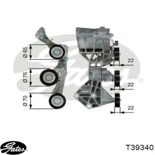 Tensor de la correa trapecial Renault (RVI) 950649 precio, desde 43,75 EUR