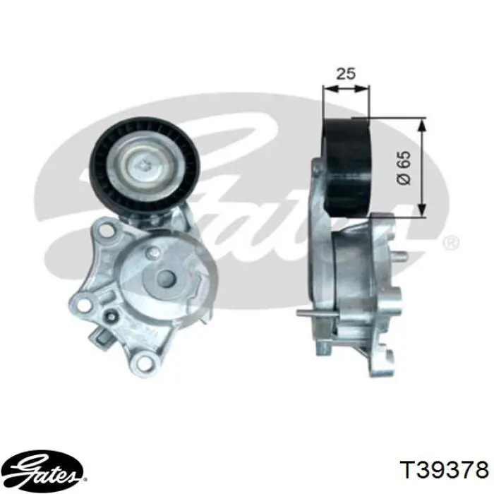 Tensor de correa poli V 9803757580 Peugeot/Citroen