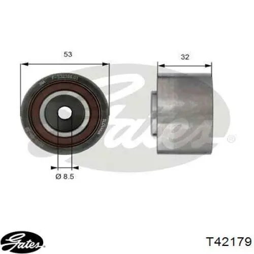 R0532 Kamoka rodillo intermedio de correa dentada