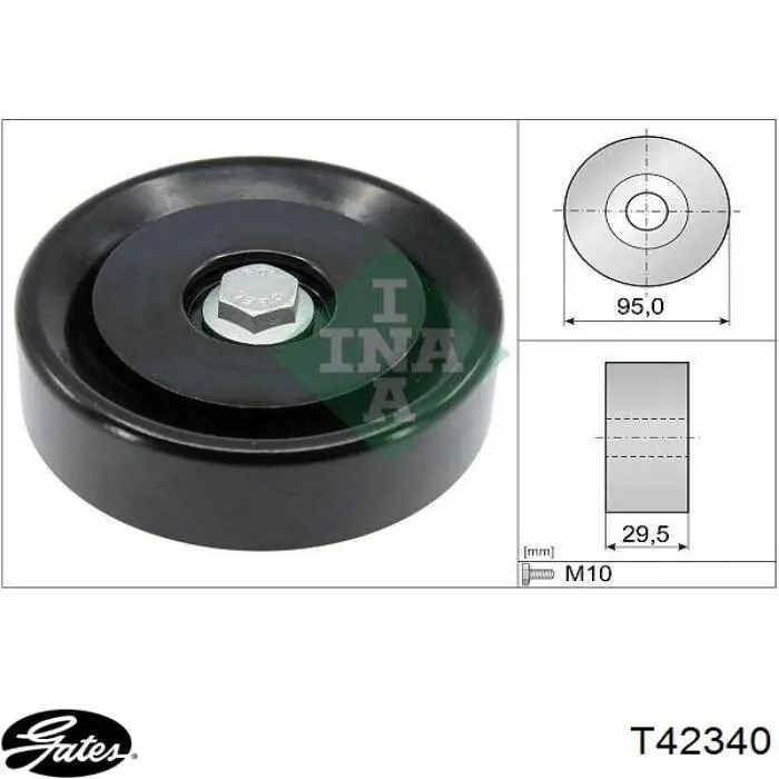 Rodillo intermedio de correa dentada KIA Optima 4 JF