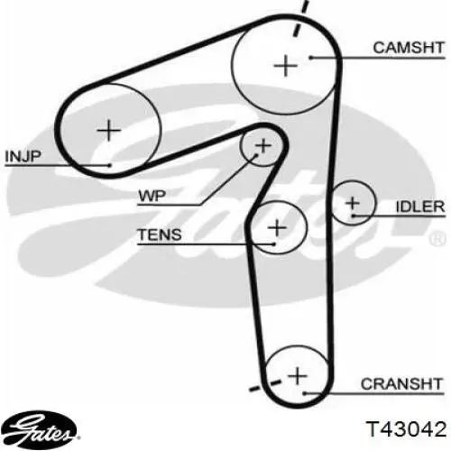 Rodillo, cadena de distribución Opel Vectra