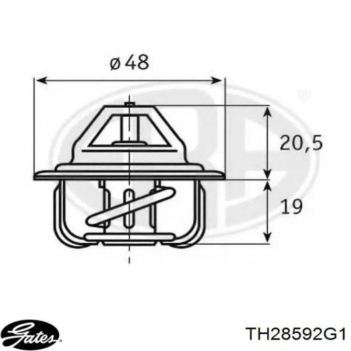 Comprar TH28592G1 Gates Termostato