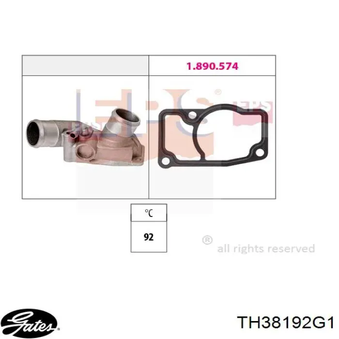 Comprar TH38192G1 Gates Termostato