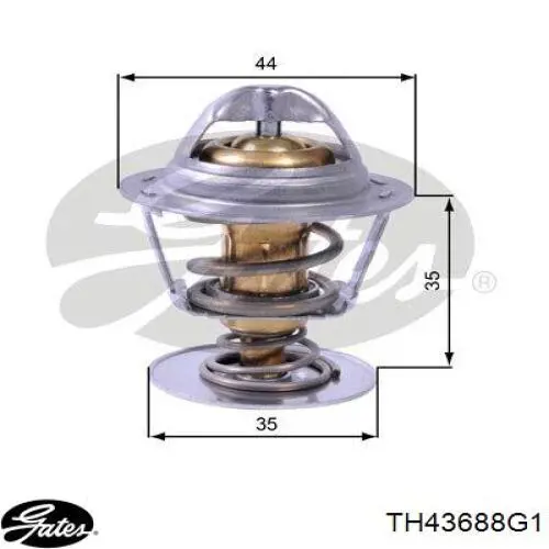 173096 Febi termostato, refrigerante