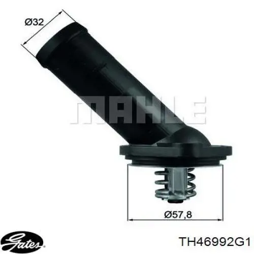 Carcasa del termostato Gates TH46992G1 precio, desde 24,26 EUR