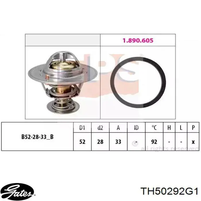 819722 VALEO termostato