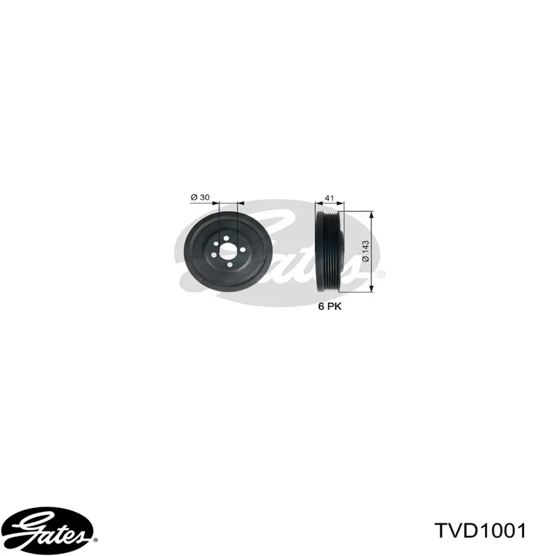 Polea, cigüeñal Volkswagen Tiguan 1 5N1, 5N2