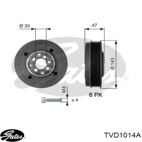 Comprar VD1091 Continental/Siemens La polea del cigüeñal