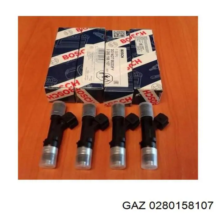 0280158107 GAZ inyector de combustible