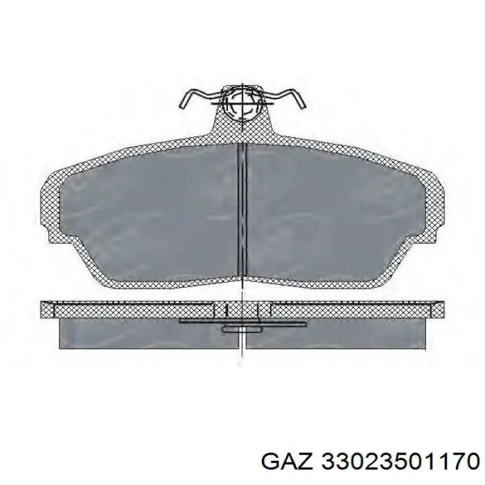 3302350180002 GAZ Pastillas delanteras