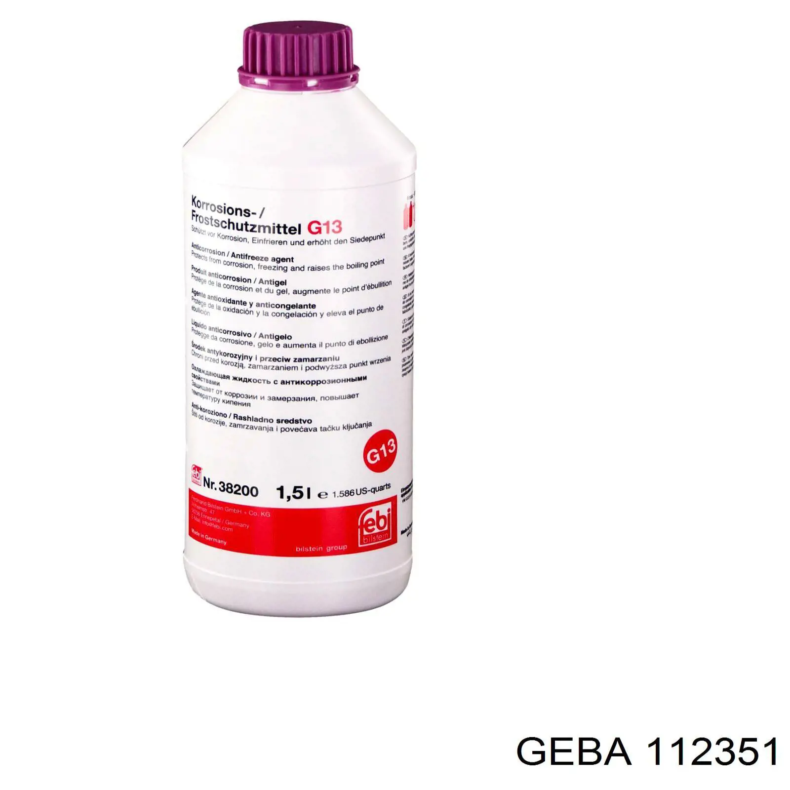 Comprar 112351 Geba Bomba de agua de refrigeración con carcasa