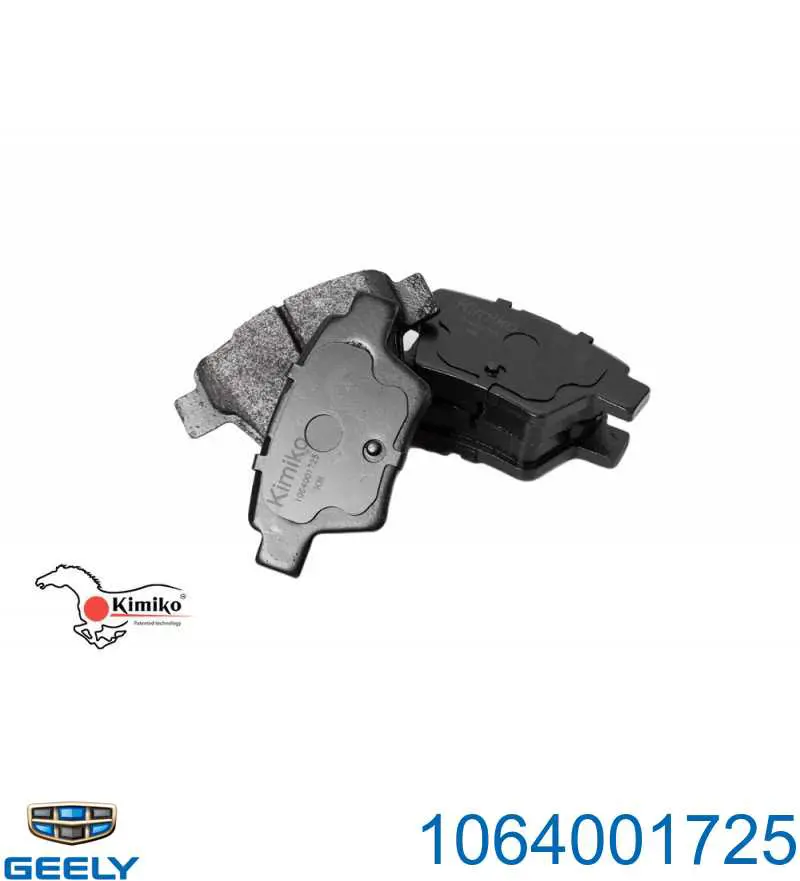 Comprar 1064001725 Geely Pastillas de freno traseras