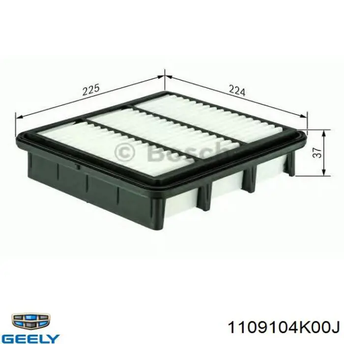 1109104-K00-J Geely filtro de aire