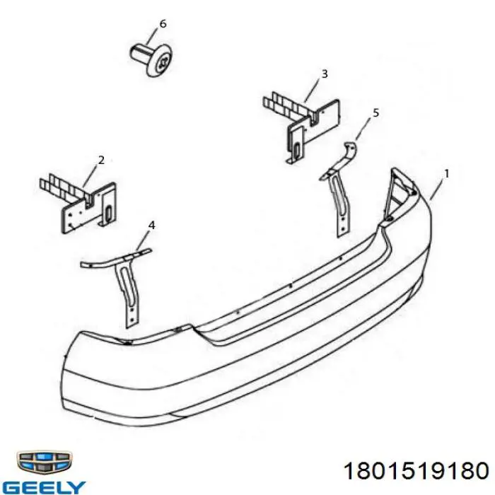 Defensa trasero para Geely CK I 