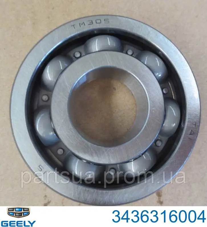 3436316004 Geely Cojinete del eje de entrada de la caja de engranajes