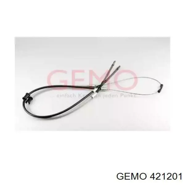 421201 Gemo cable de freno de mano trasero derecho/izquierdo