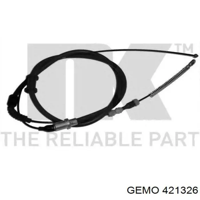 421326 Gemo cable de freno de mano trasero derecho