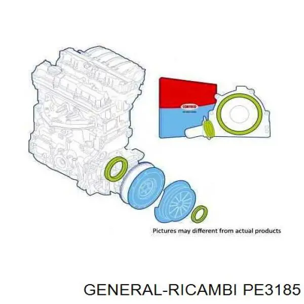 PE3185 General Ricambi árbol de transmisión delantero izquierdo