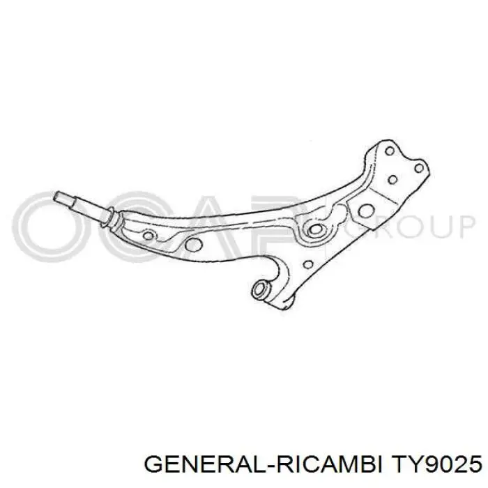Cremallera de dirección TY9025C General Ricambi