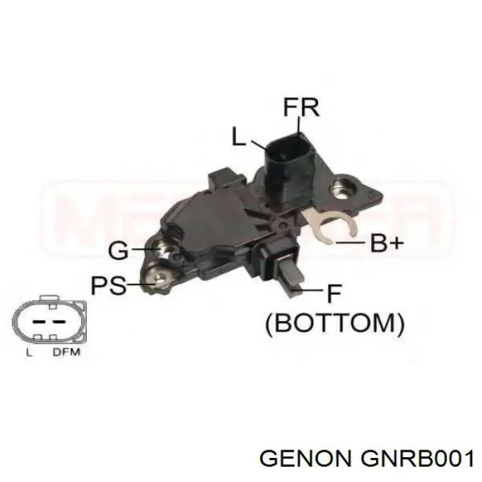GNR-B001 Genon regulador de rele del generador (rele de carga)