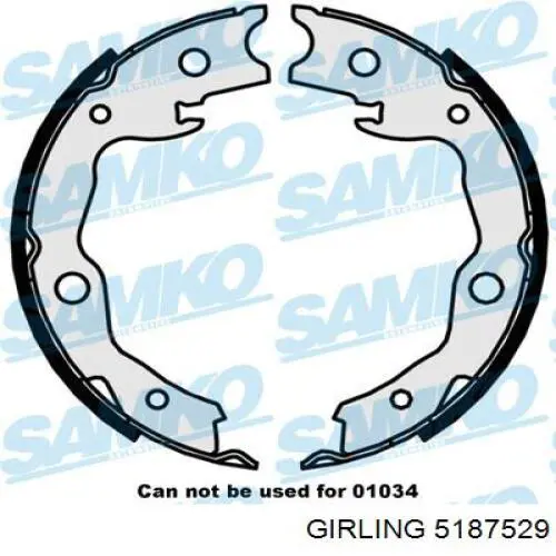 Juego de zapatas de frenos, freno de estacionamiento Nissan Tiida C11X