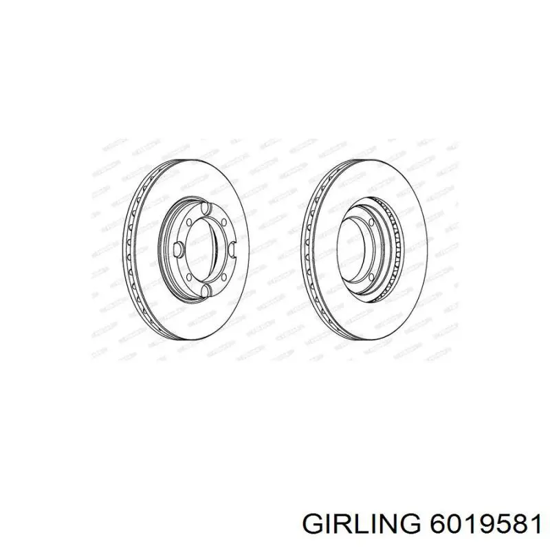 Freno de disco delantero Hyundai Accent 1