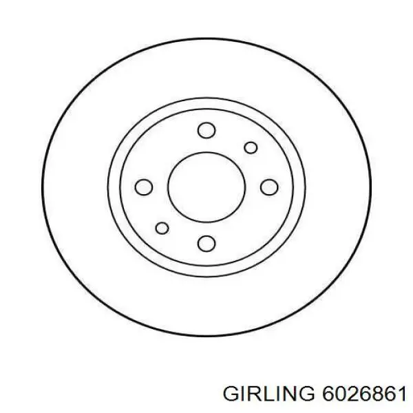 6026861 Girling freno de disco delantero