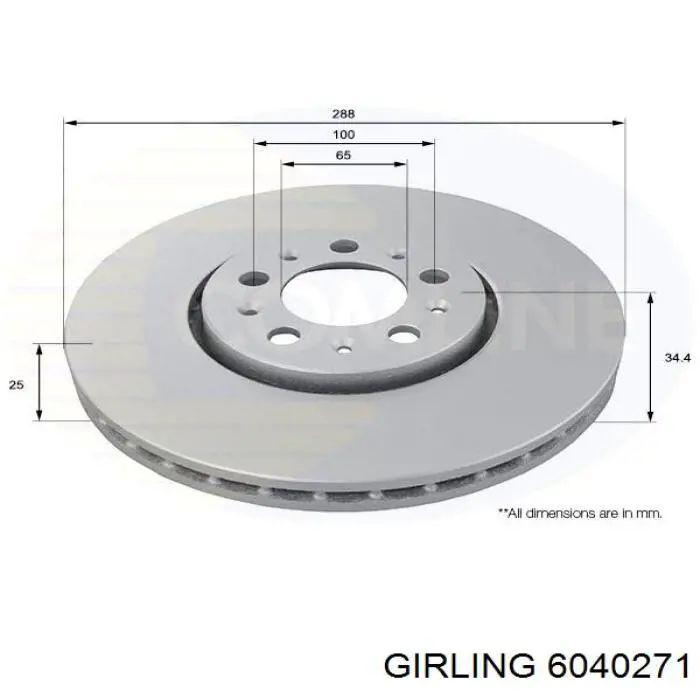 Freno de disco delantero Mercedes E C124