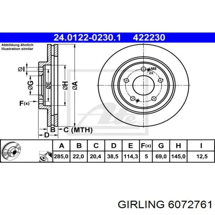 Comprar DI507C Japan Parts Freno de disco delantero