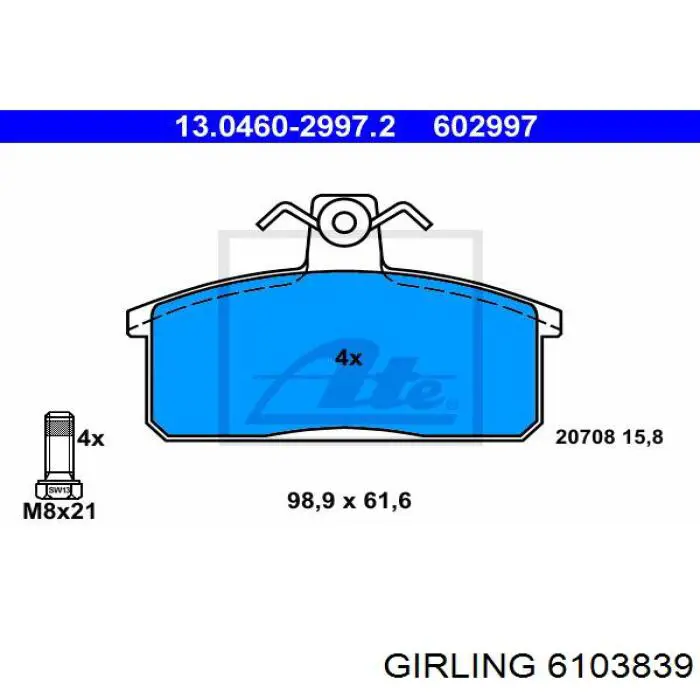 Pastillas de freno delanteras Suzuki Jimny FJ