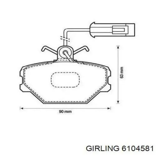 Pastillas de freno delanteras Fiat Tipo 160