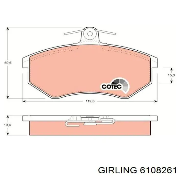Pastillas de freno delanteras Seat Toledo 1 1L
