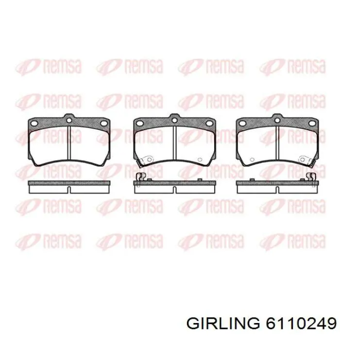 Pastillas de freno delanteras Mazda 323 BA