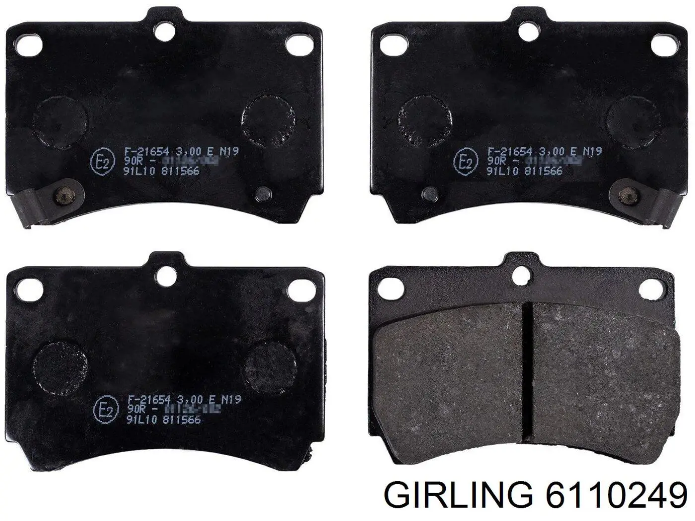 Pastillas de freno delanteras Mazda 323 BA