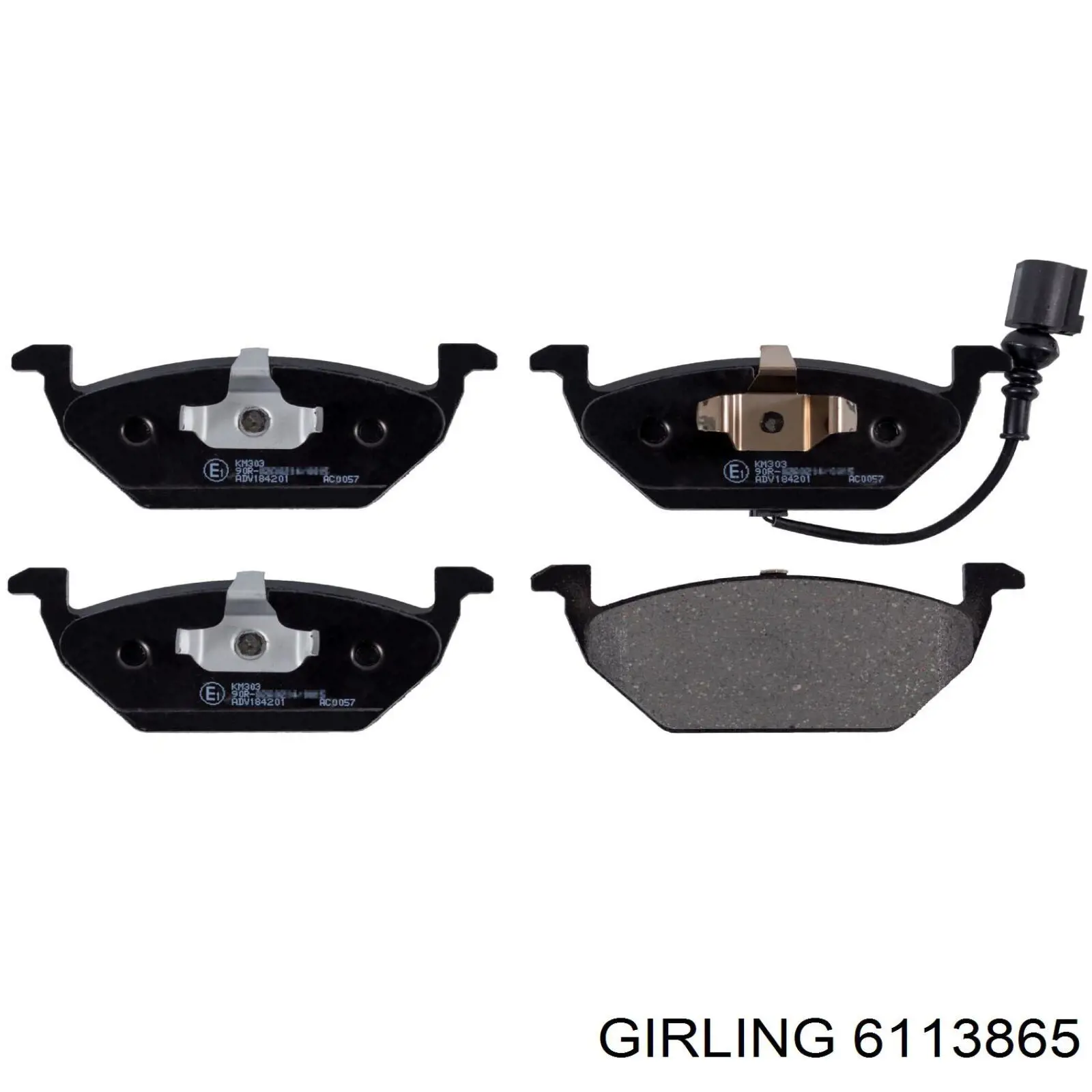 6113865 Girling Pastillas delanteras