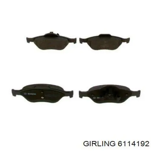 Pastillas de freno 6114192 Girling