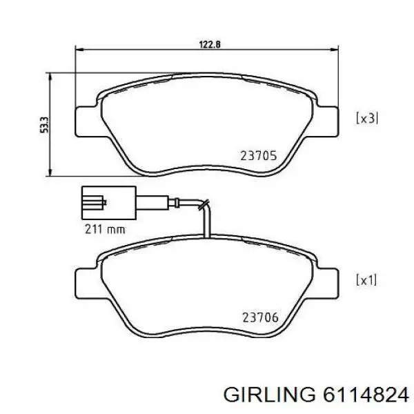 Pastillas de freno delanteras Fiat Stilo 192