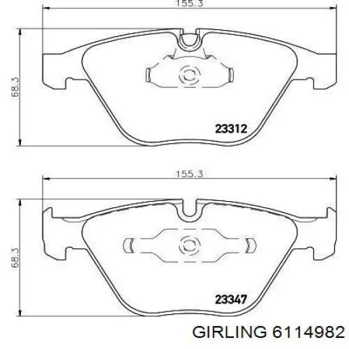 Pastillas de freno delanteras BMW 3 E90
